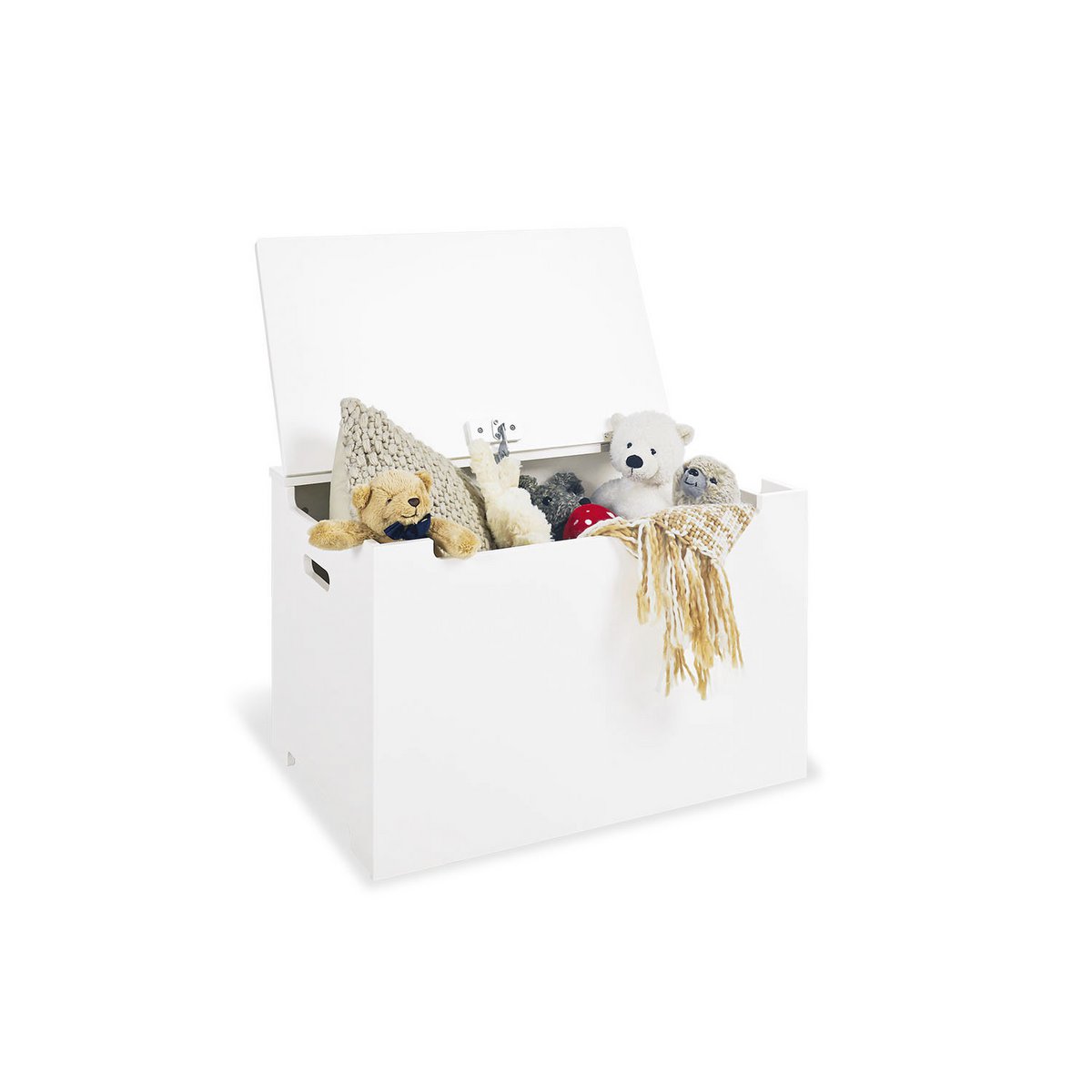 Storage chest, painted white