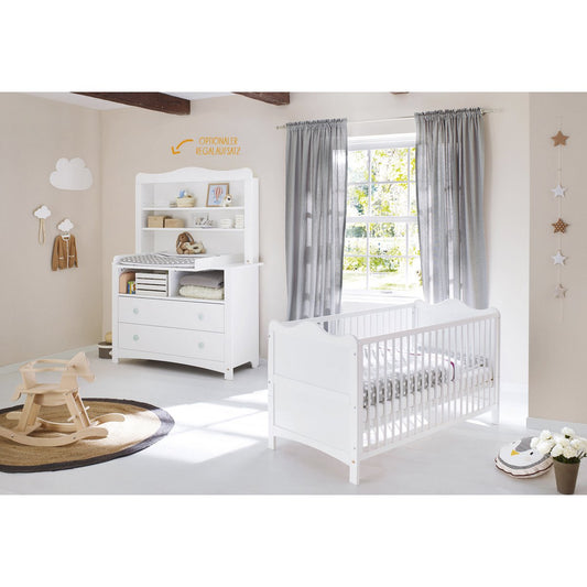 Baby room Florentina extra wide – 3-piece with shelf unit