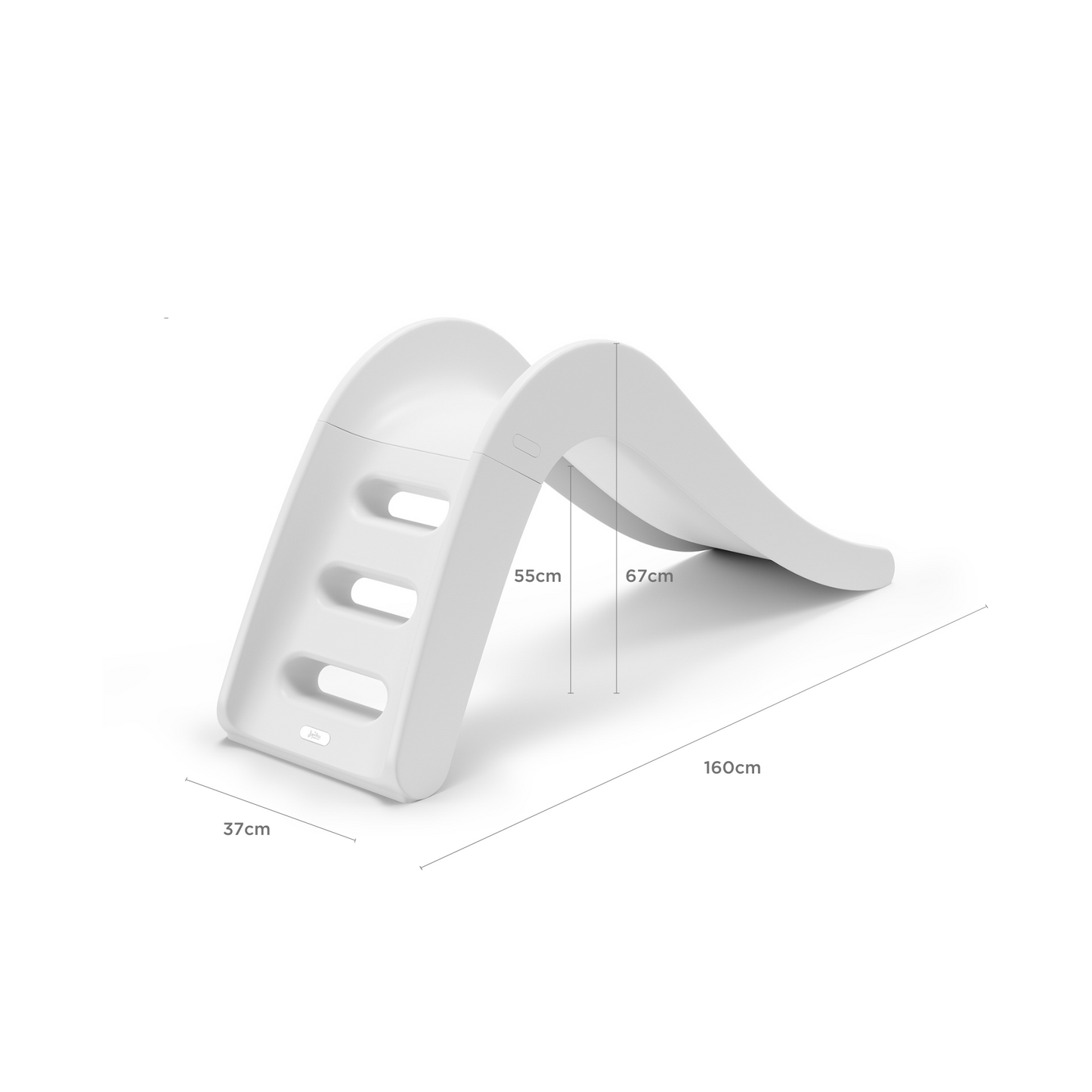 Jupiduu wooden indoor slide - White