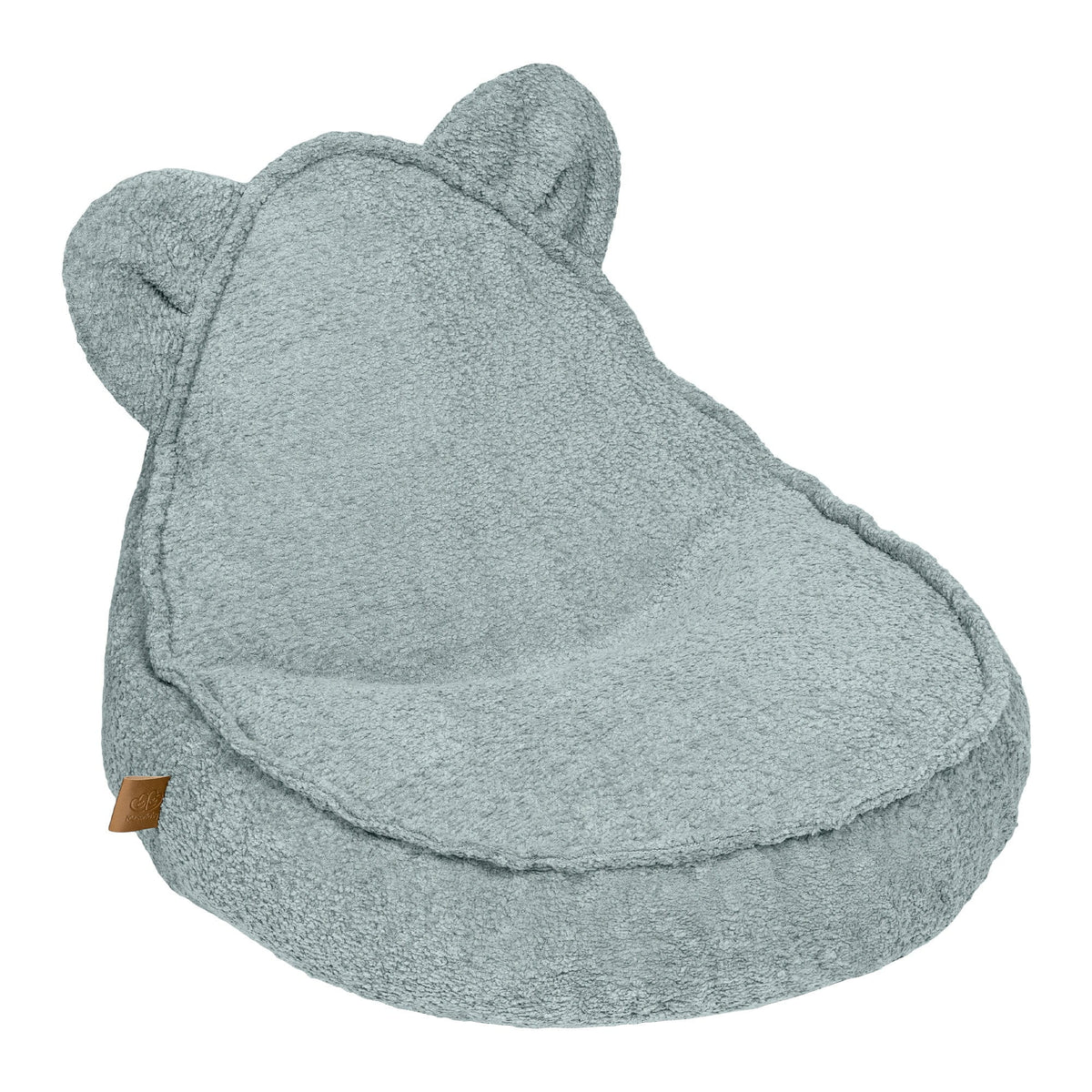 MeowBaby Boucle kinderzitzak met oortjes mint