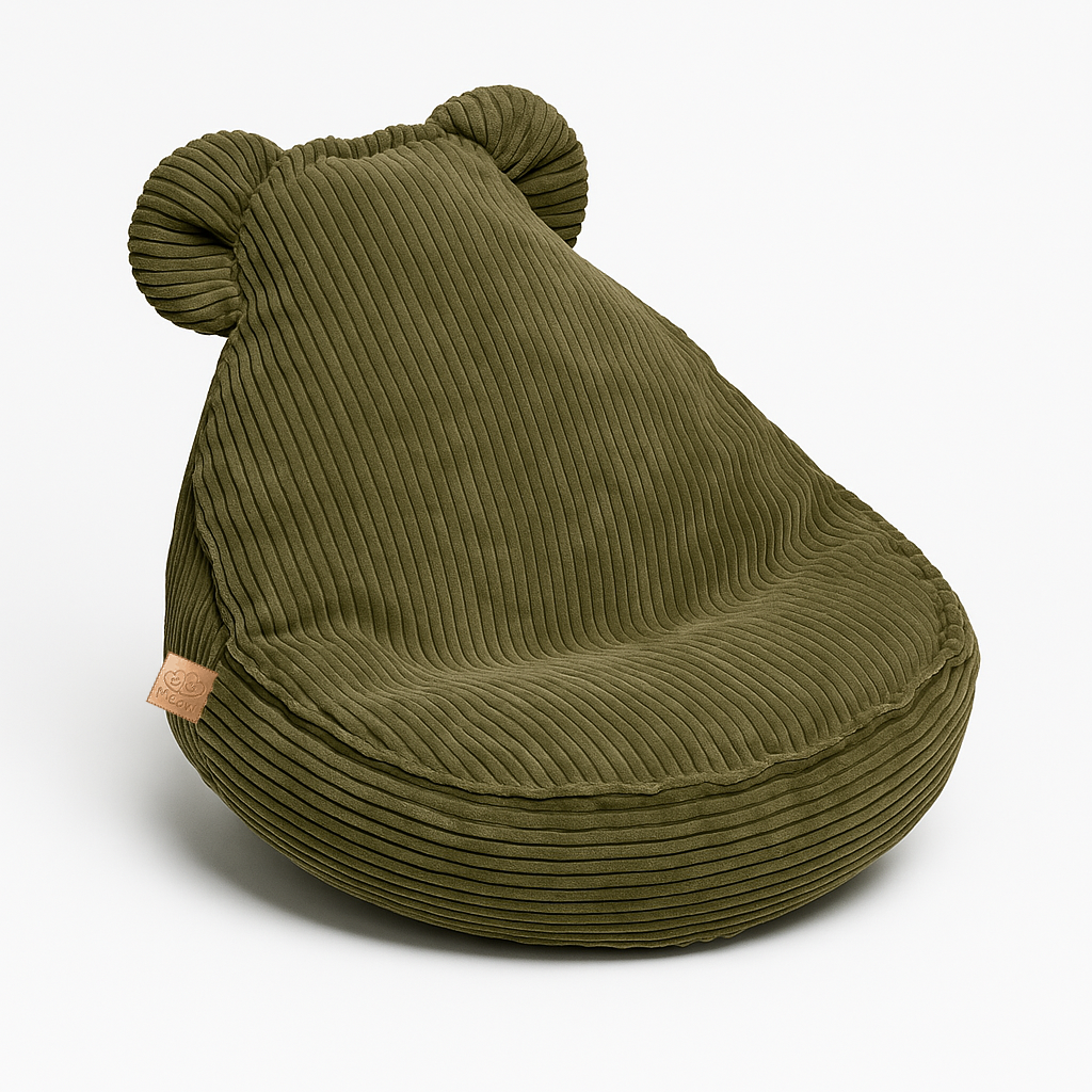MeowBaby Aesthetic Teddy Kinderzitzak — Khaki