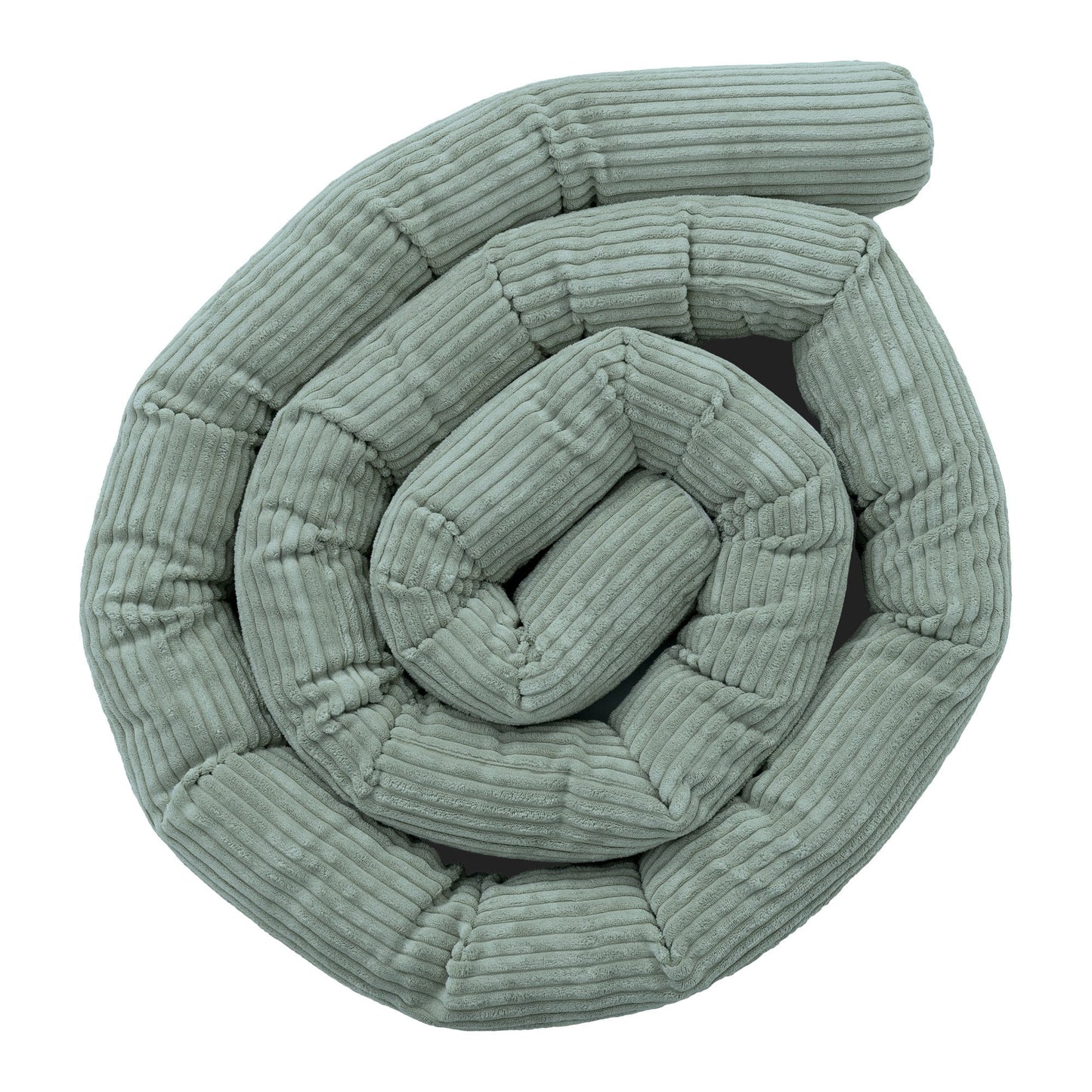 Protective Roll Bumper for Baby Crib - Safe Roll | Aesthetic Olive Green Size 3m