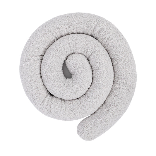 Baby Cot Bumper Pillow - Safe Roll | Bearly Off White 150 cm