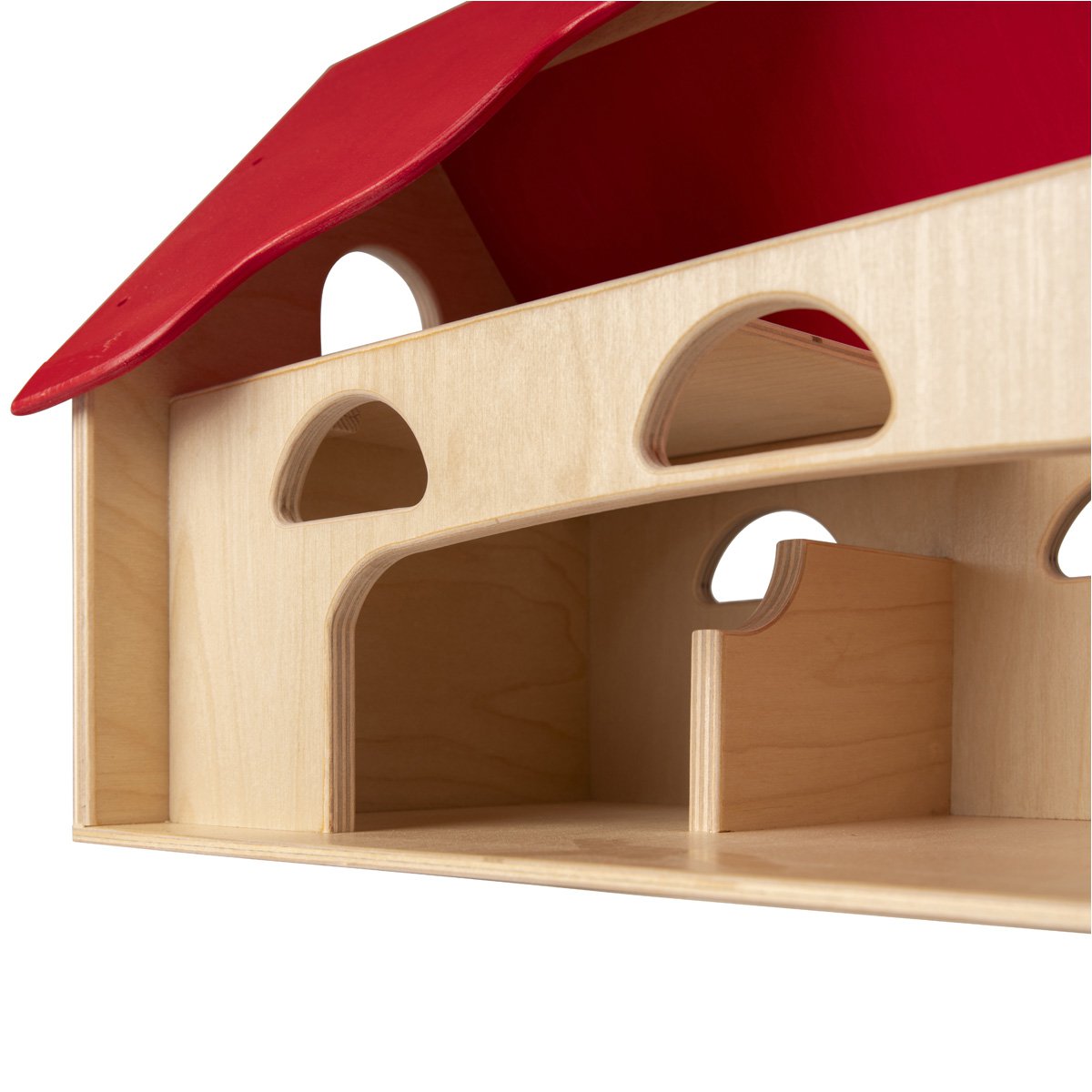 Van Dijk Toys houten speelgoed Boerderij - naturel rood (Kinderopvang kwaliteit)
