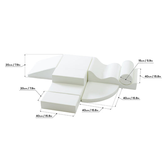 Soft Play Bundle - Explorer with Wedge White