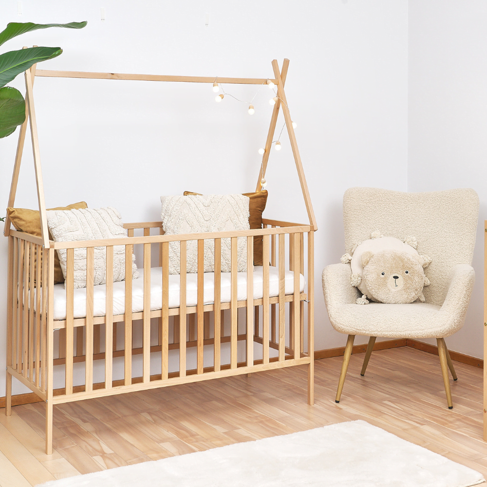 ATB TIPI ensemble lit bébé avec matelas 120 × 60 cm