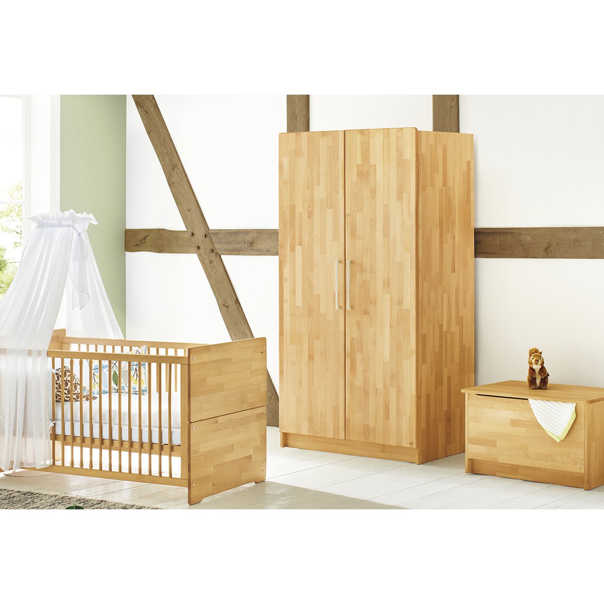 Natura wardrobe – Solid beech wood