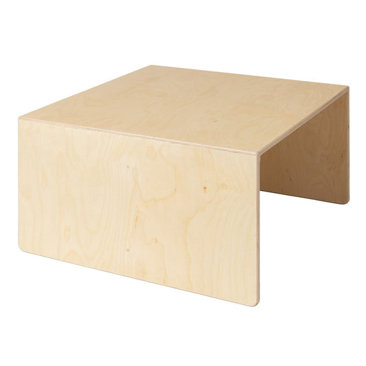 Wooden cube table & children's bench - 75x75x40 cm