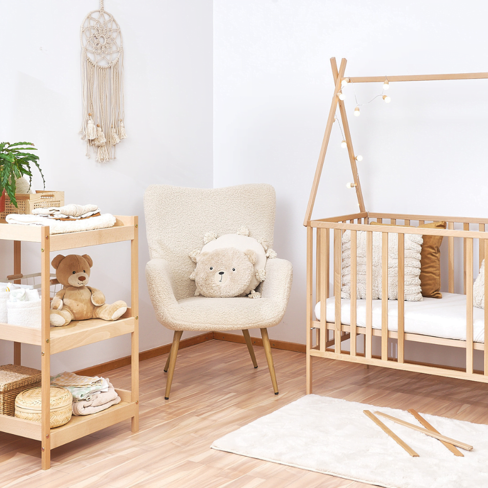 ATB TIPI lit bébé 120 × 60 cm – naturel – vue supplémentaire 2