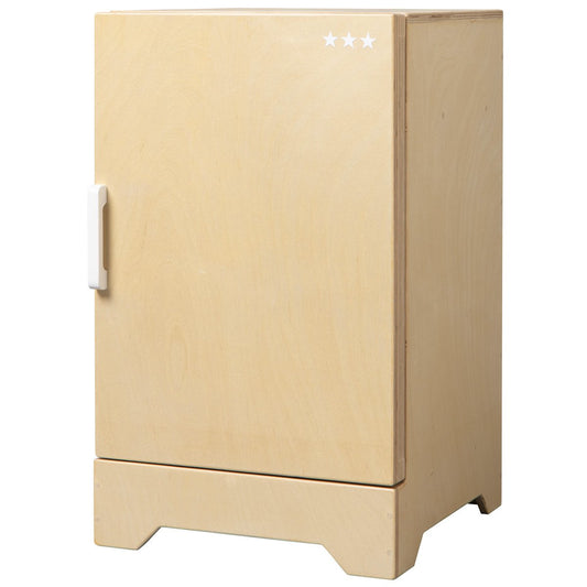 Van Dijk Toys wooden toy refrigerator - Natural with white (Childcare quality)
