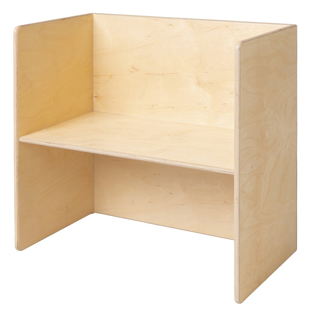 Wooden cube table & children's bench - 75x75x40 cm