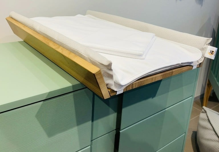 Matelas à langer YappyIcon - Gris naturel – photo du produit