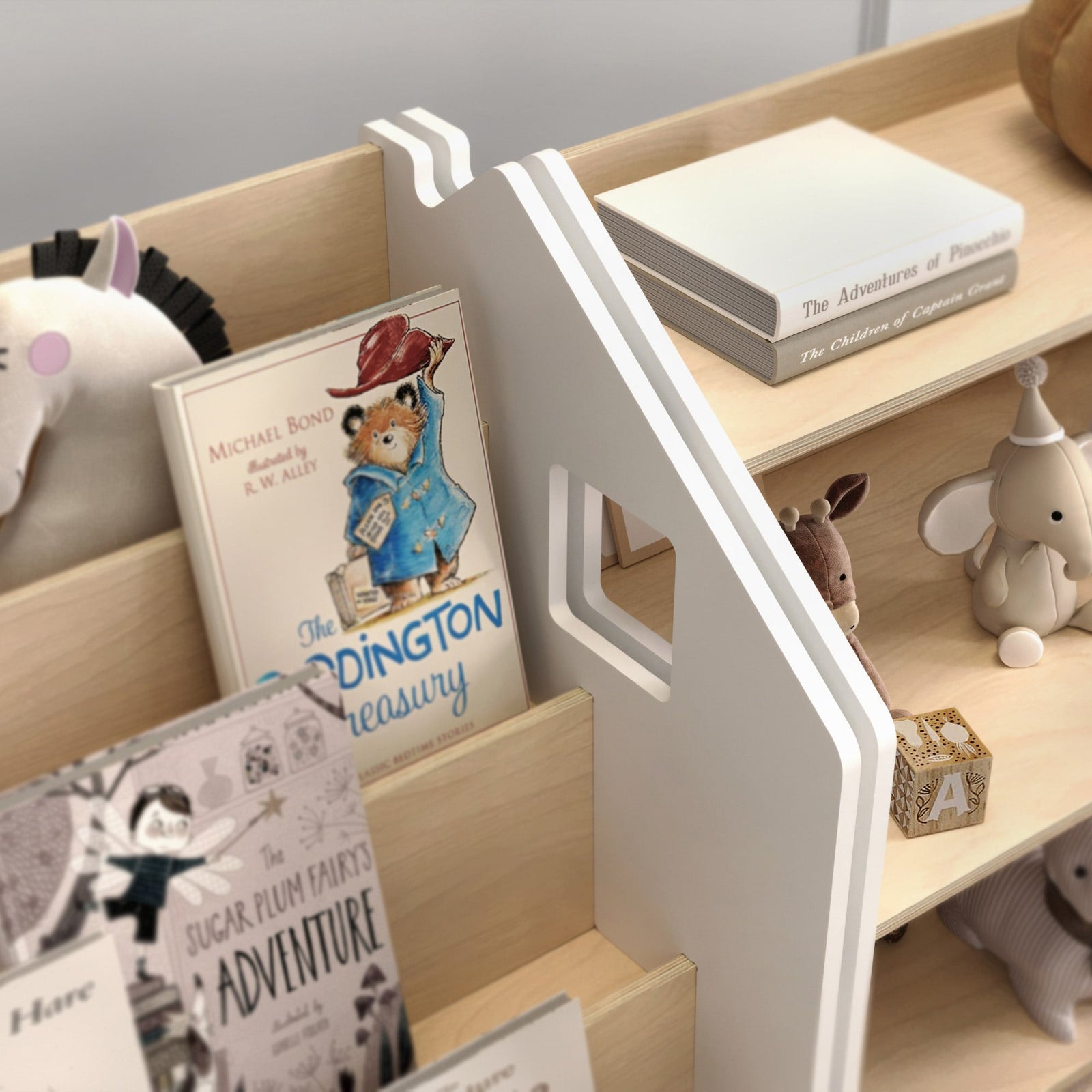 BusyKids speelgoedrek – wit en grijs