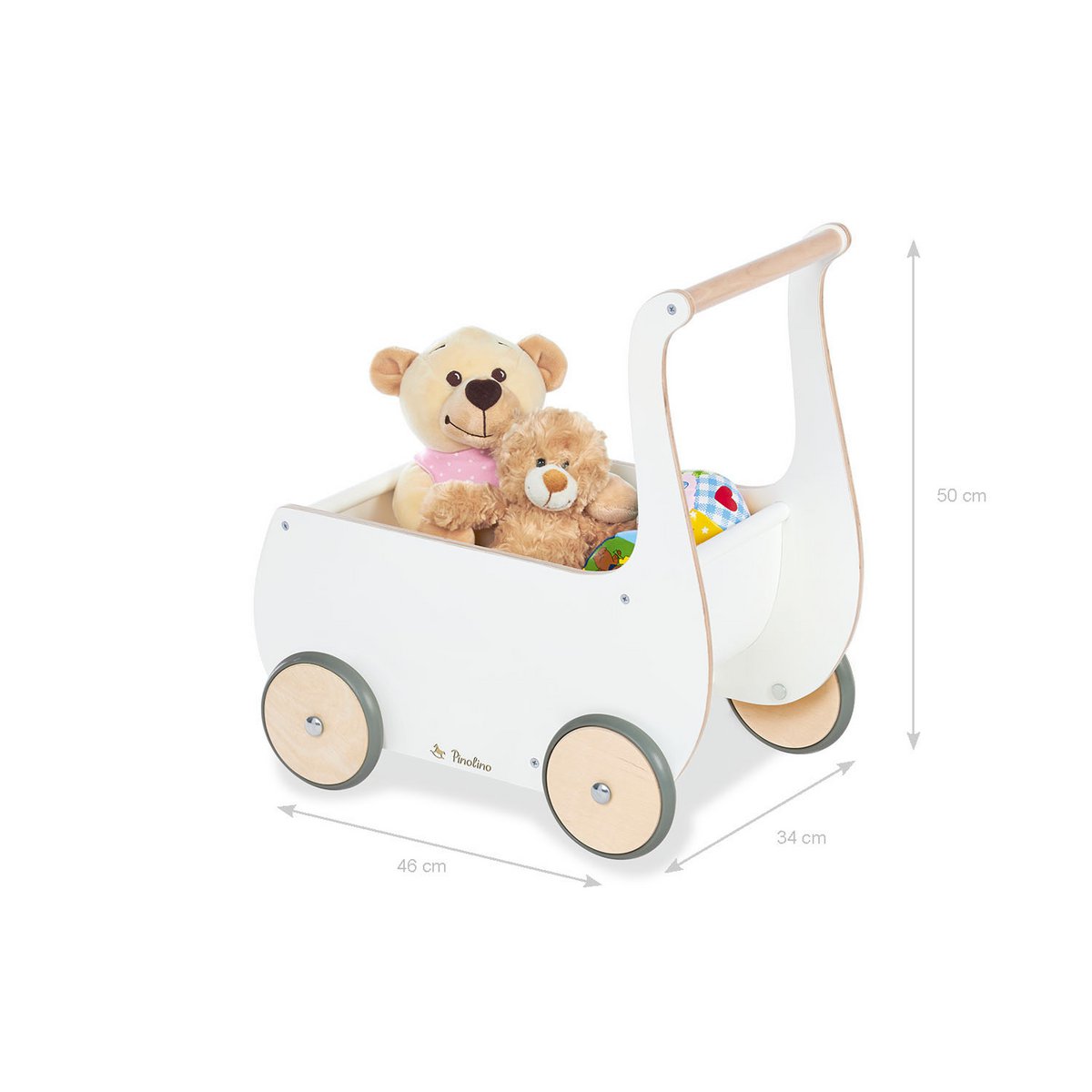 Doll's pram 'Mette', white