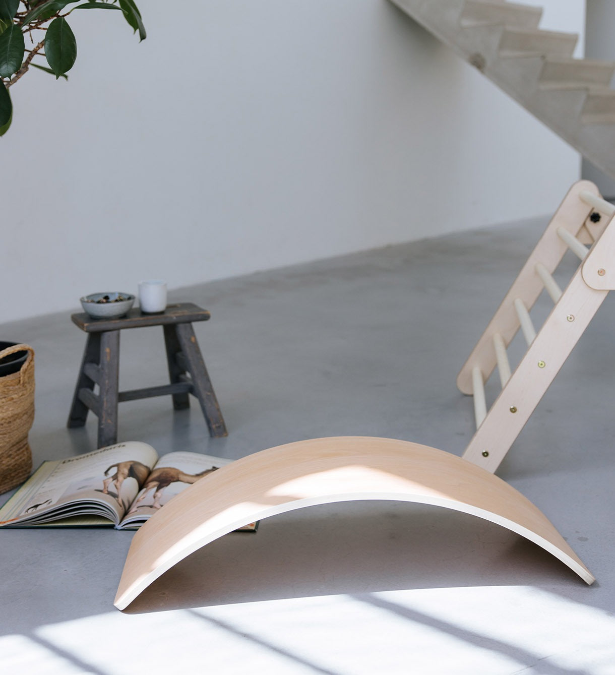 Balance board - wood - natural