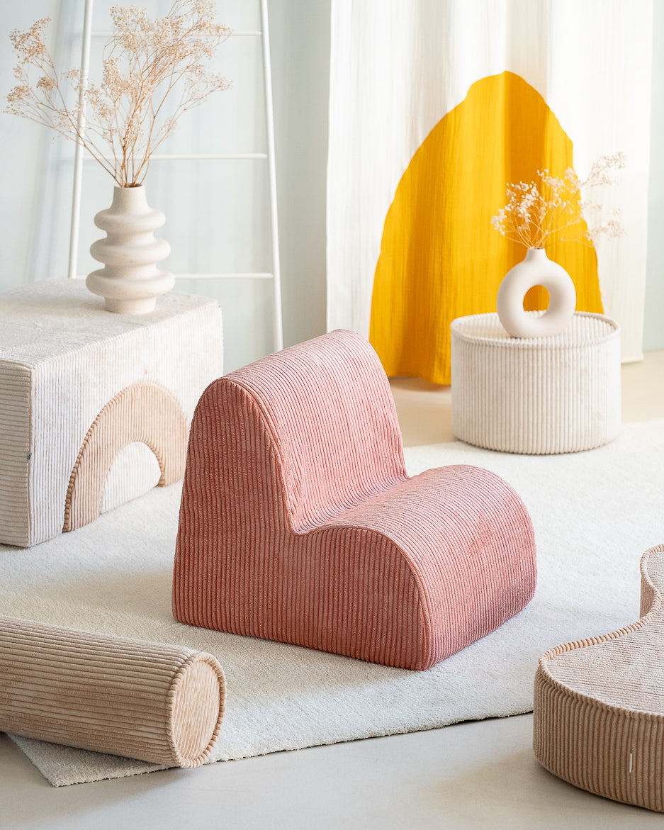 Wigiwama Marshmallow Pouffe - ribbed pouffe