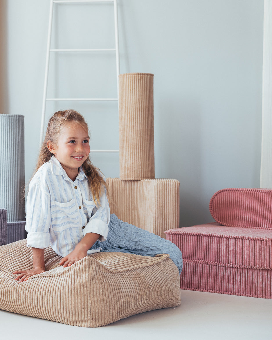 Wigiwama Brown Sugar Roll - ribbed cushion
