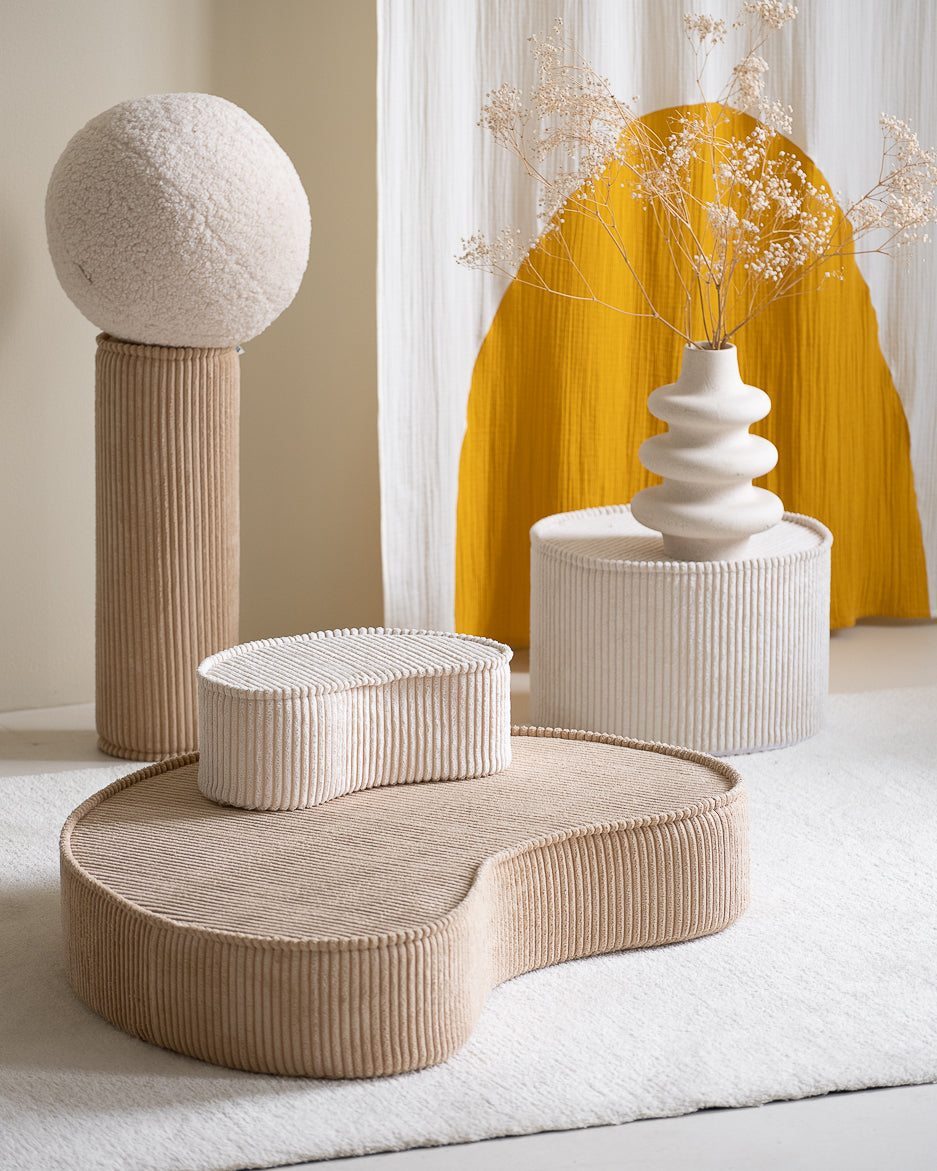 Wigiwama Brown Sugar Roll - ribbed cushion