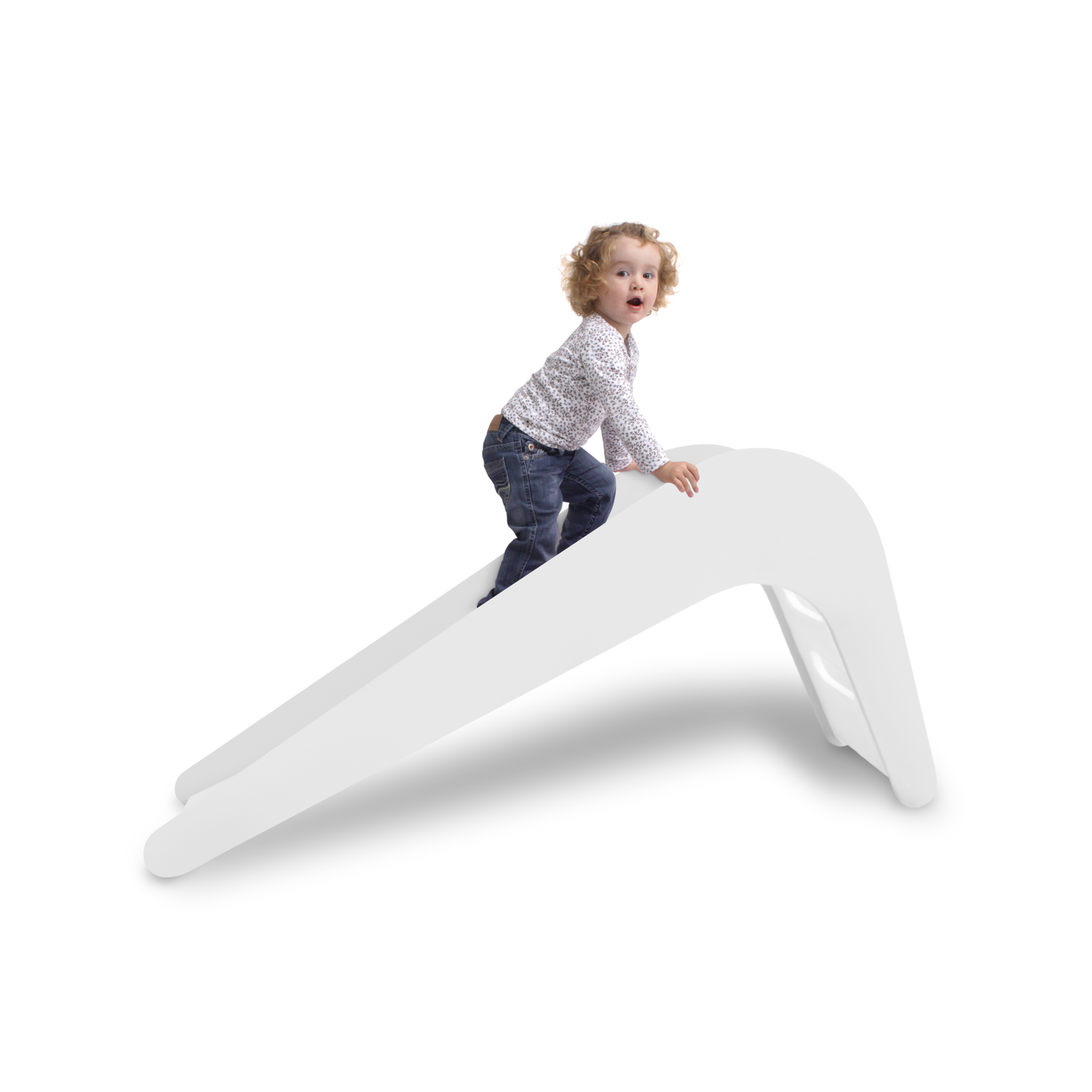Jupiduu wooden indoor slide - White