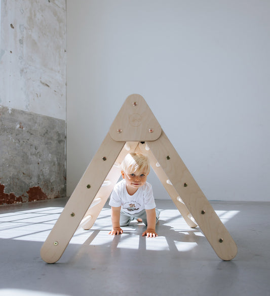 Pikler climbing triangle premium - foldable - natural