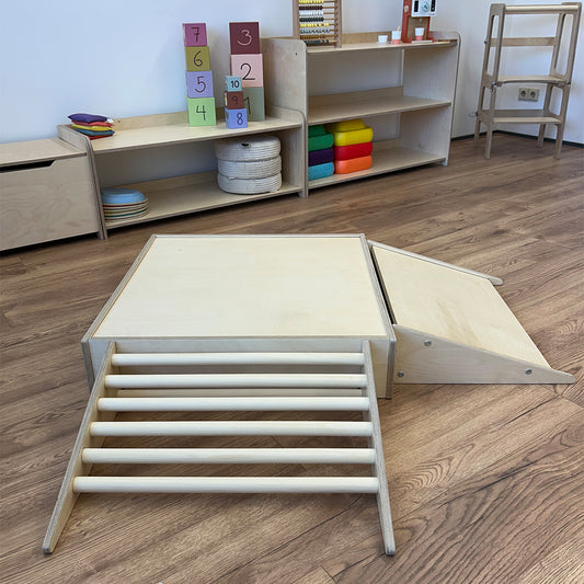 Wooden crawling hill - 16 cm ladder - crawl box accessory