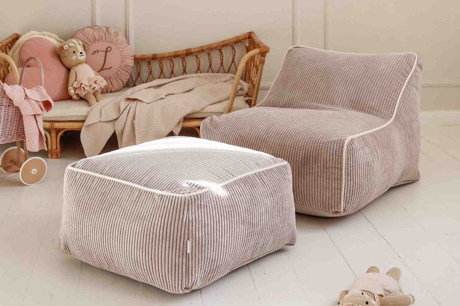 Shappy Kumo Fauteuil Corduroy in Candy