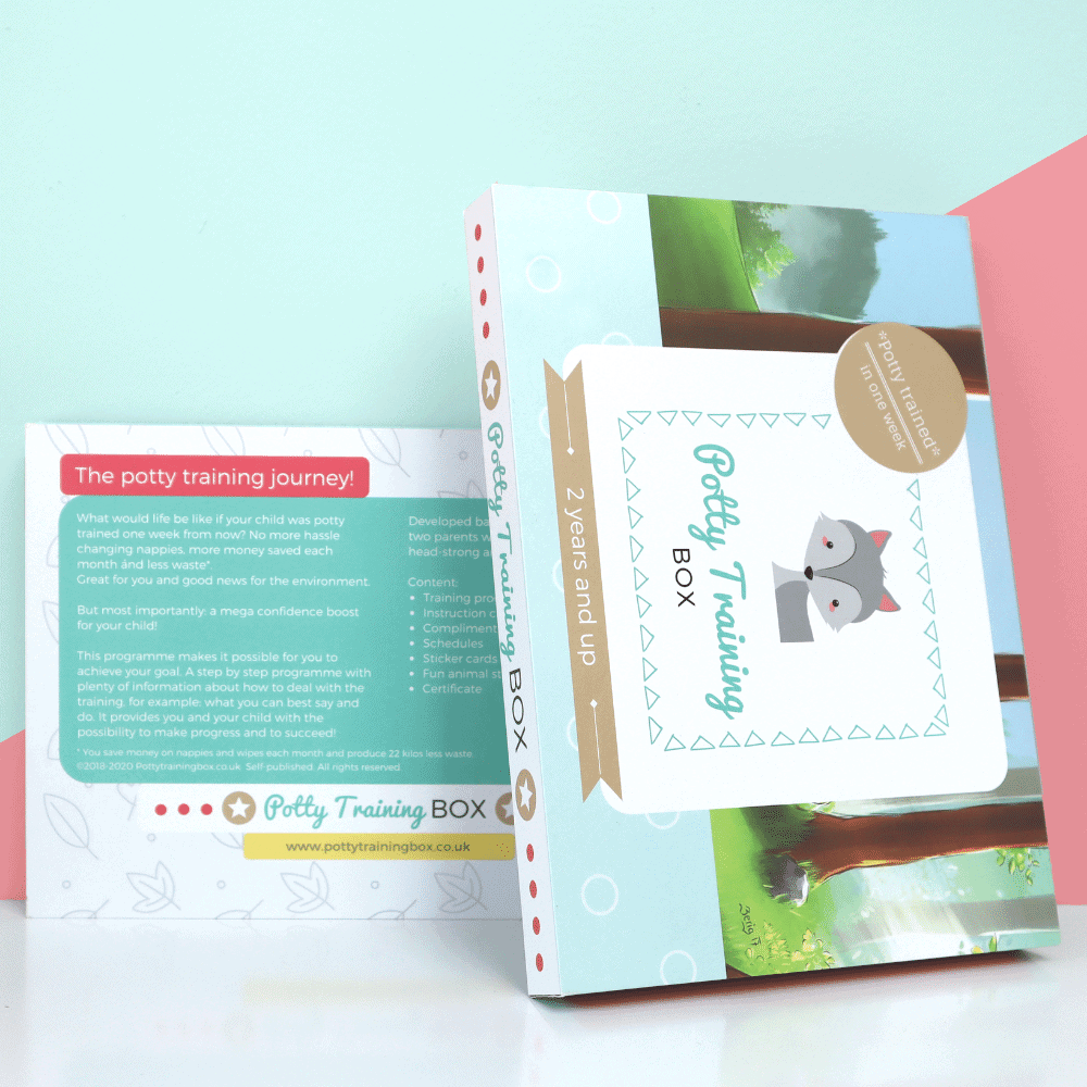 Potty training box - Animal theme - potty trained in 1 week