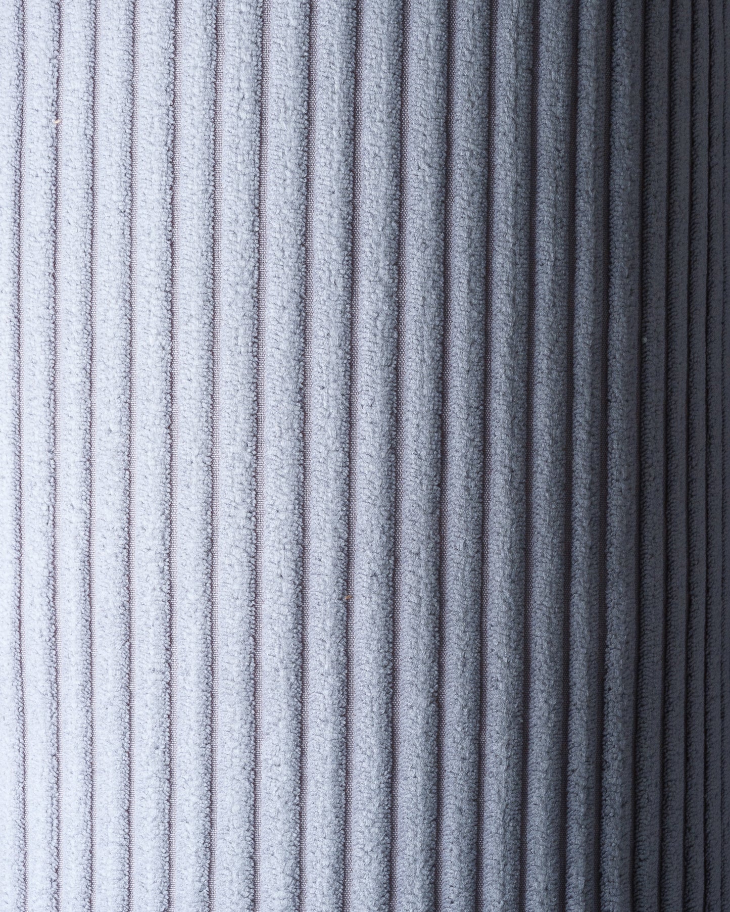 Wigiwama Blueberry Blue Pouffe - ribbed fabric pouffe