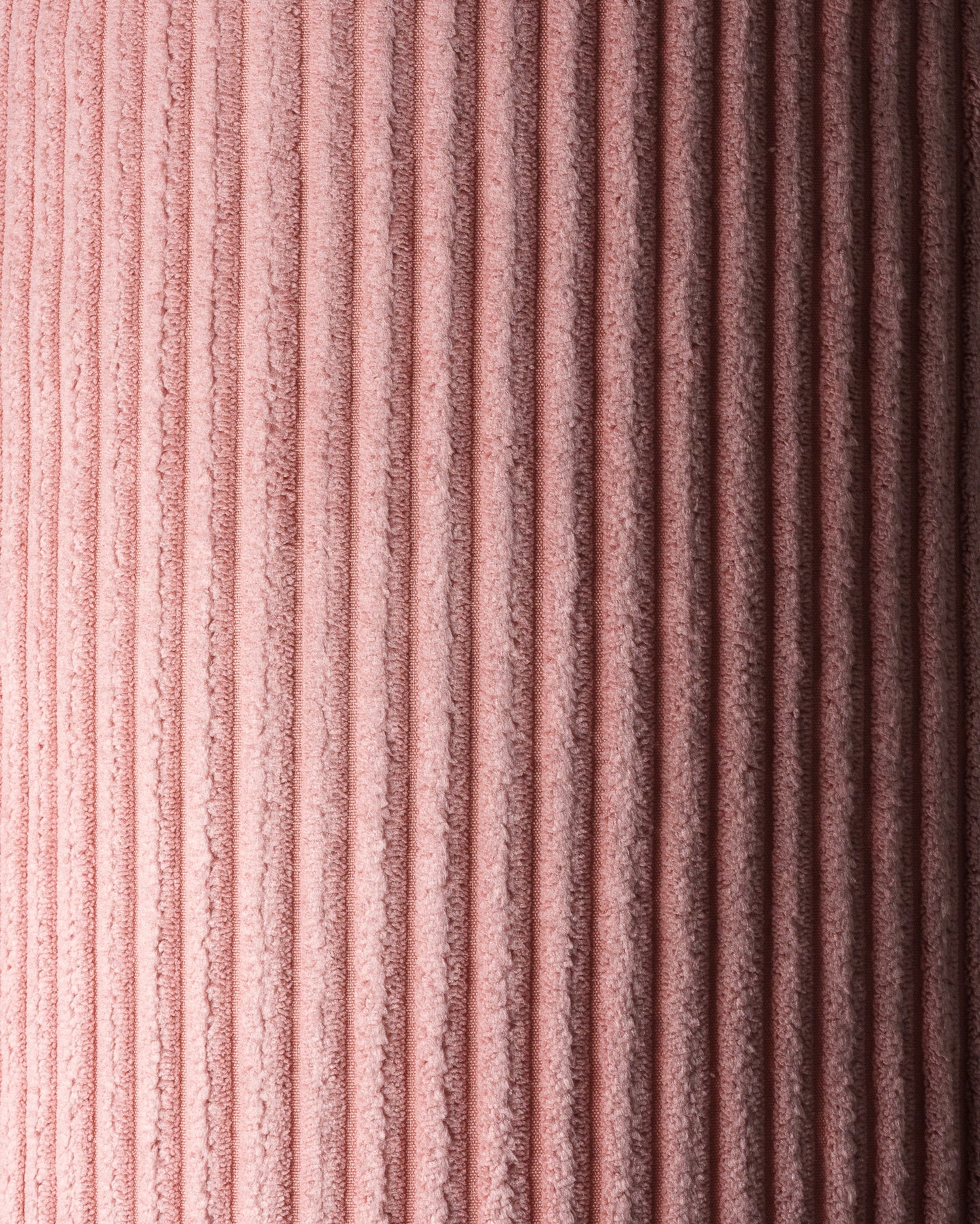 Wigiwama Pink Mousse Pouffe - ribbed pouffe
