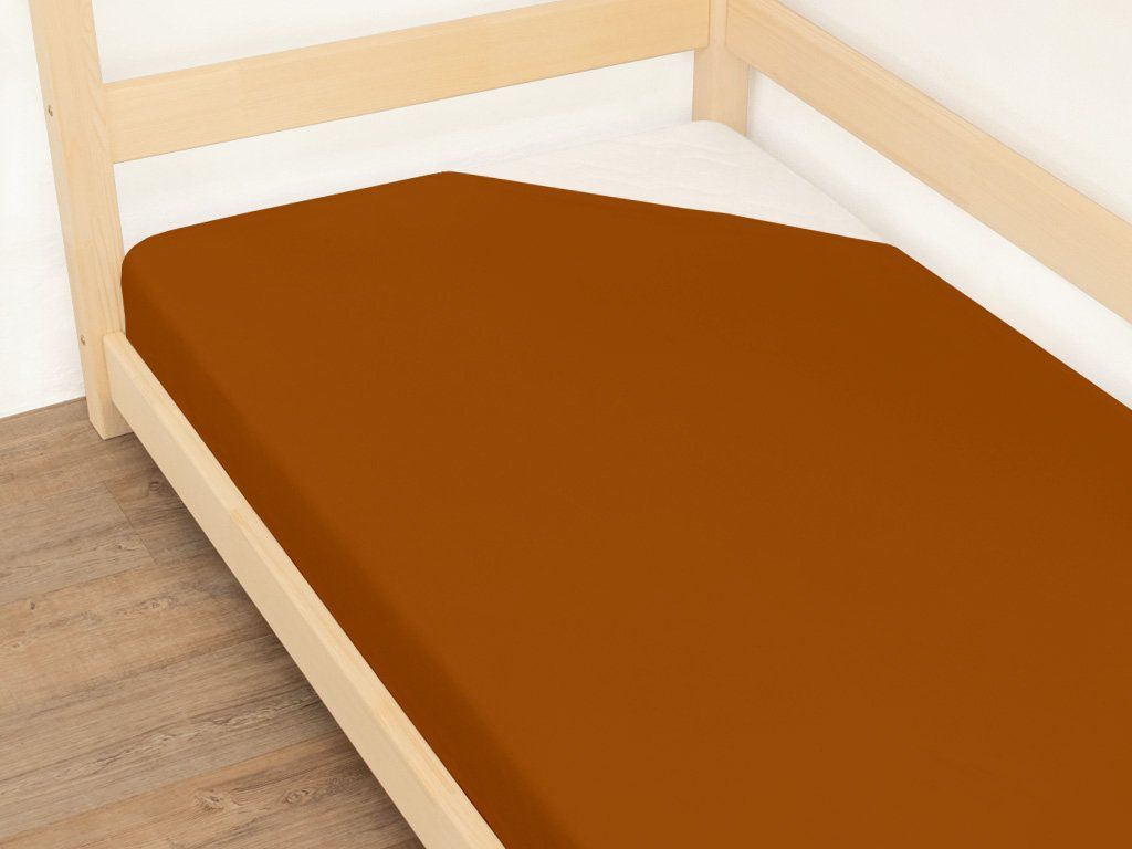 Drap-housse Benlemi JERSEY EXCLUSIVE 90×200 cm — coton – coloris brun