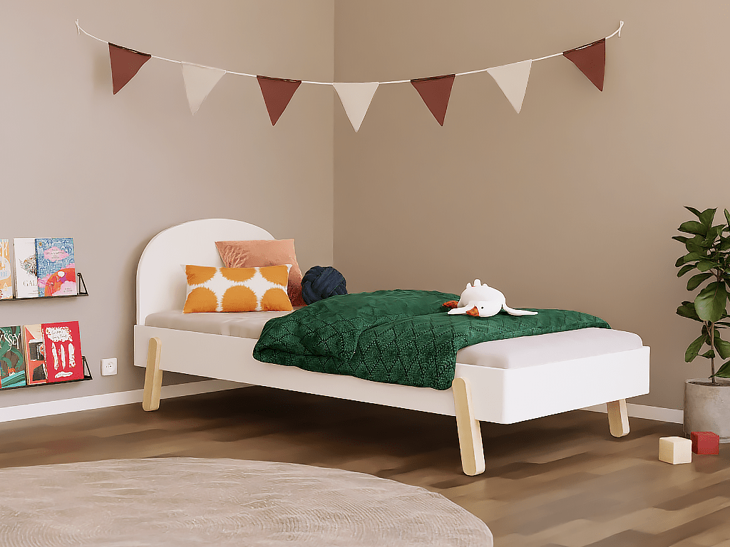 Kinderbed Nova - 90x200 - rond hoofdbord -