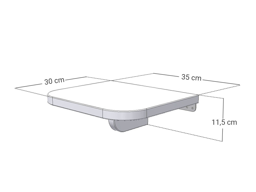 Zwevend nachtkastje tbv kinderbed Nova -