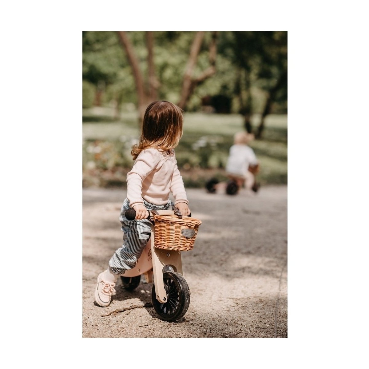 Kinderfeets 2-in-1 houten loopfiets & driewieler Tiny Tot Plus - Rose