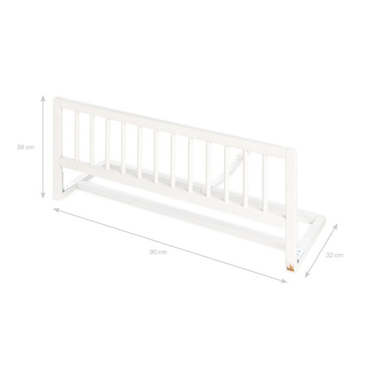 Classic white bed rail – foldable