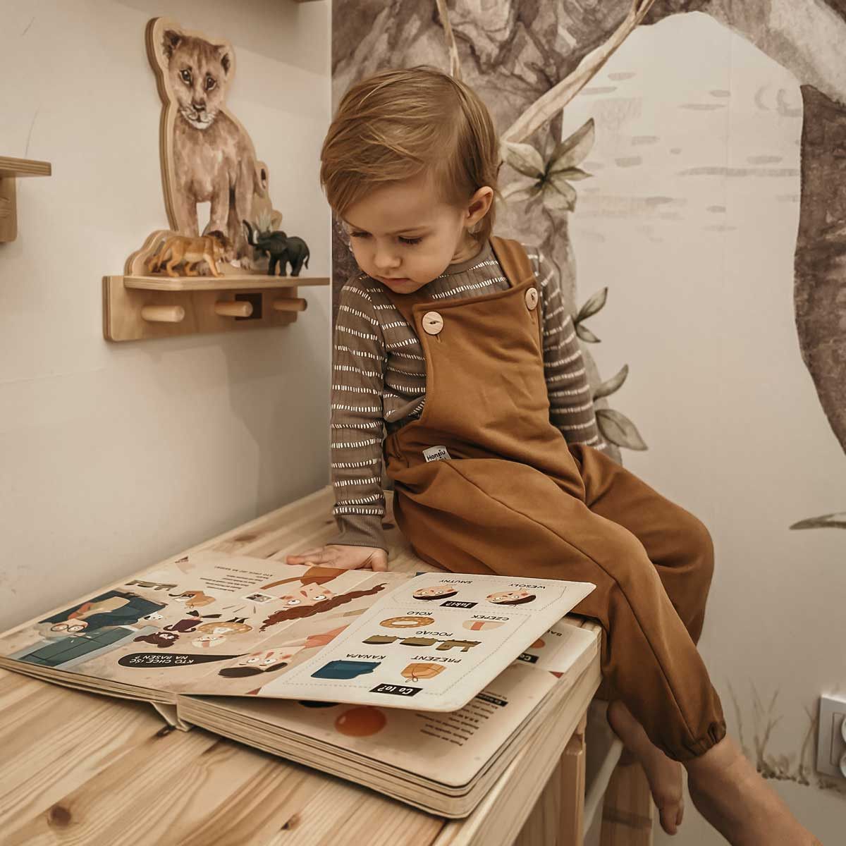 Dekornik Lion wandplank met 3 haakjes