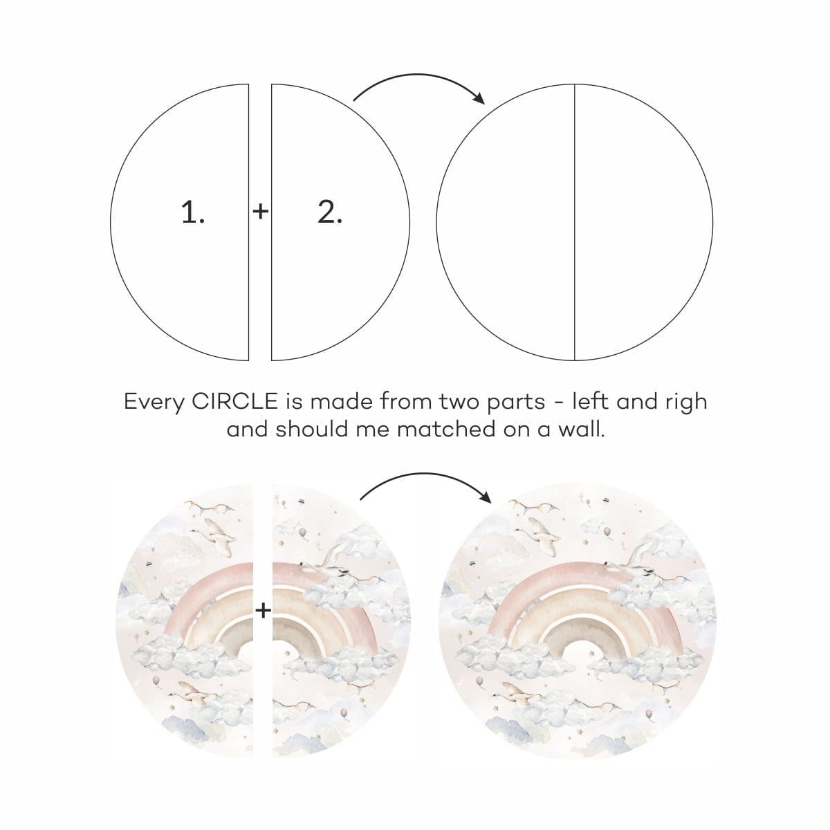 Rainbow In A Circle For Girls -