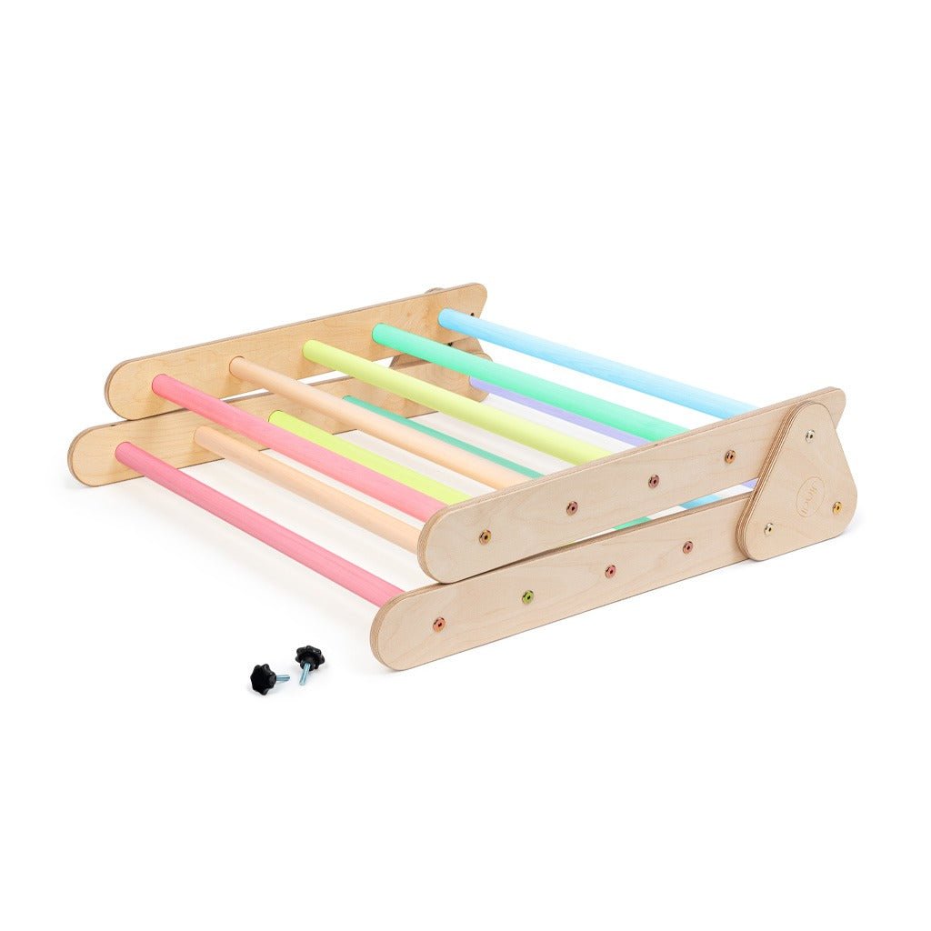 Pikler klimdriehoek premium - inklapbaar - pastel -