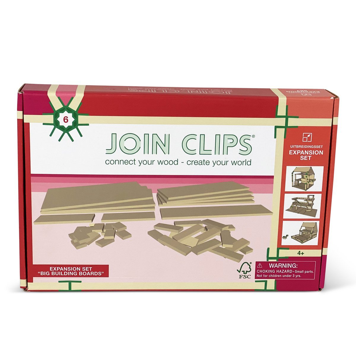 JOIN CLIPS grote bouwplaten — Big Building Boards-