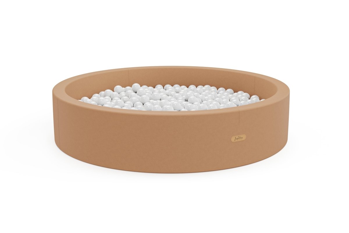 Jupiduu ballenbak Camel 115 cm met 300 witte ballen