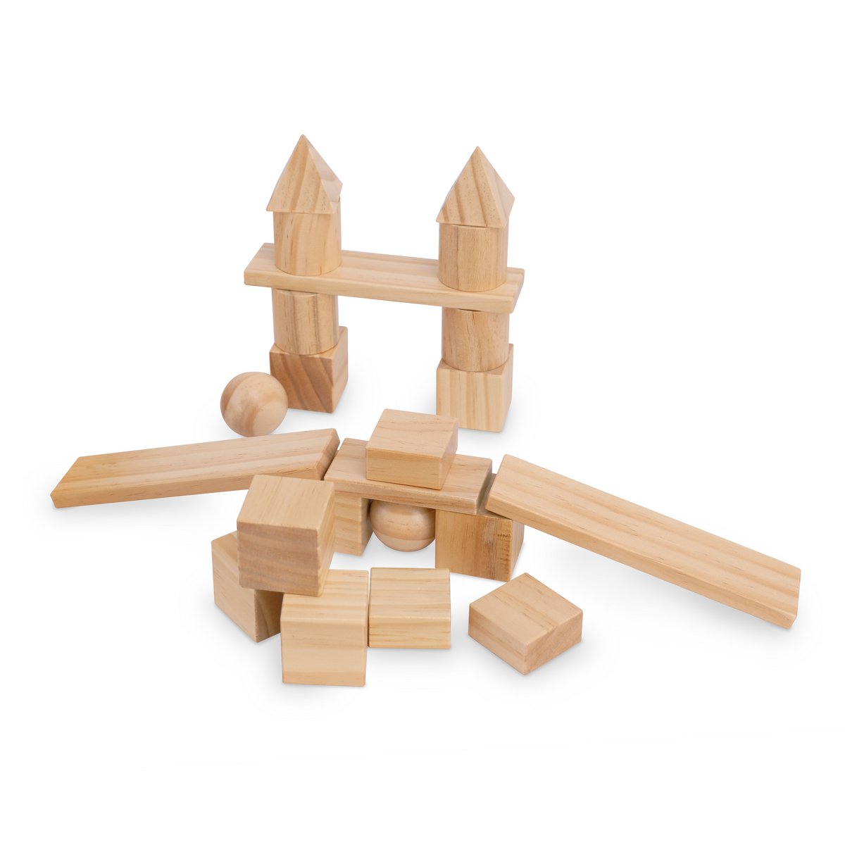 Kinderfeets gemixte blokken - Naturel -