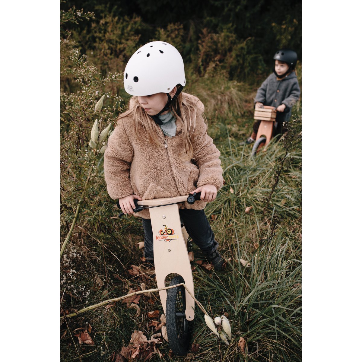 Kinderfeets kinderhelm voor op de fiets / fietshelm voor kinderen - mat wit -