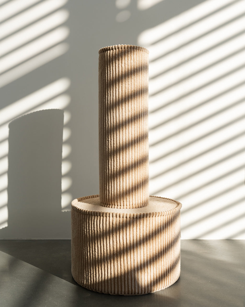 Wigiwama Brown Sugar Roll - ribbed cushion
