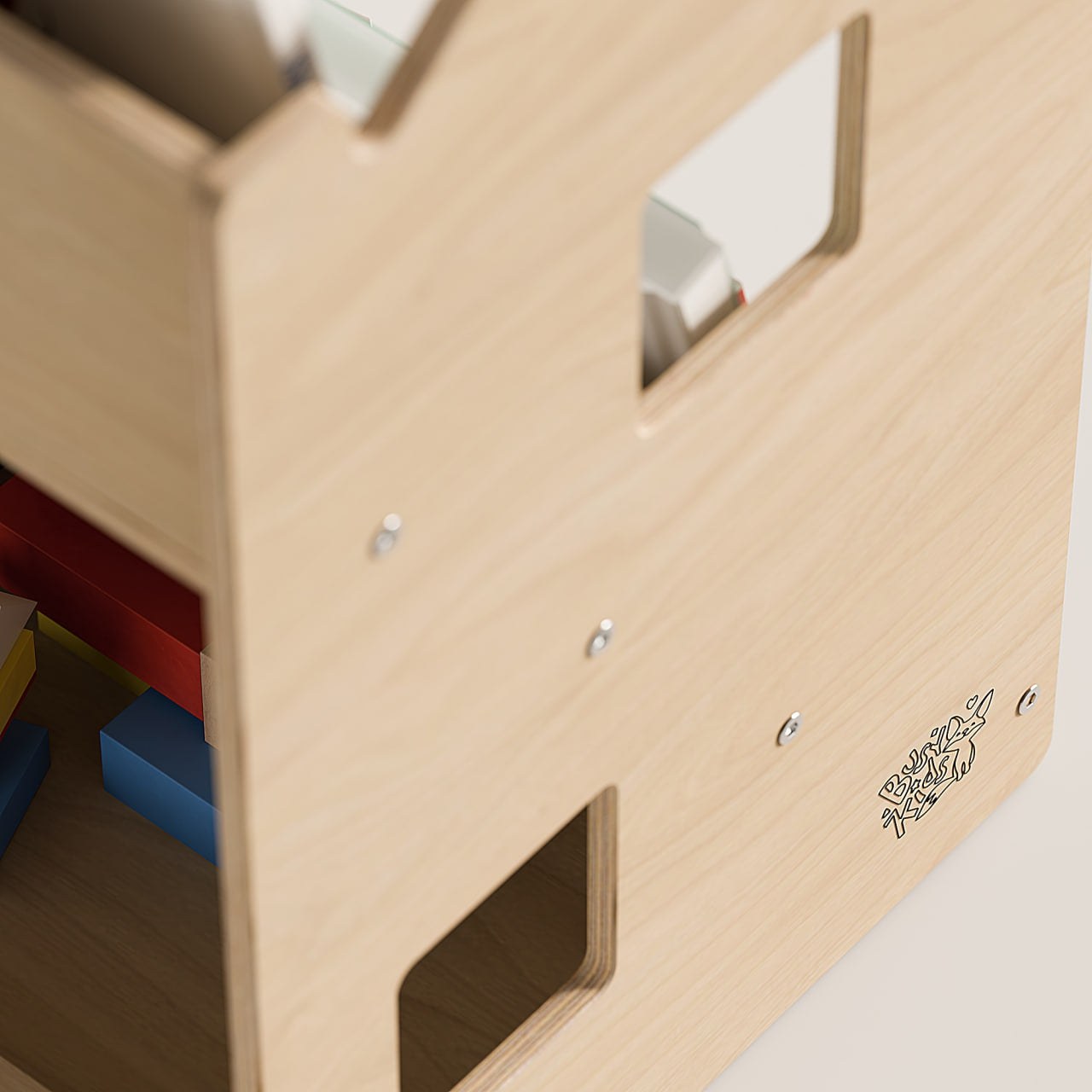 BusyKids boekenkast en speelgoedrek set – limited edition