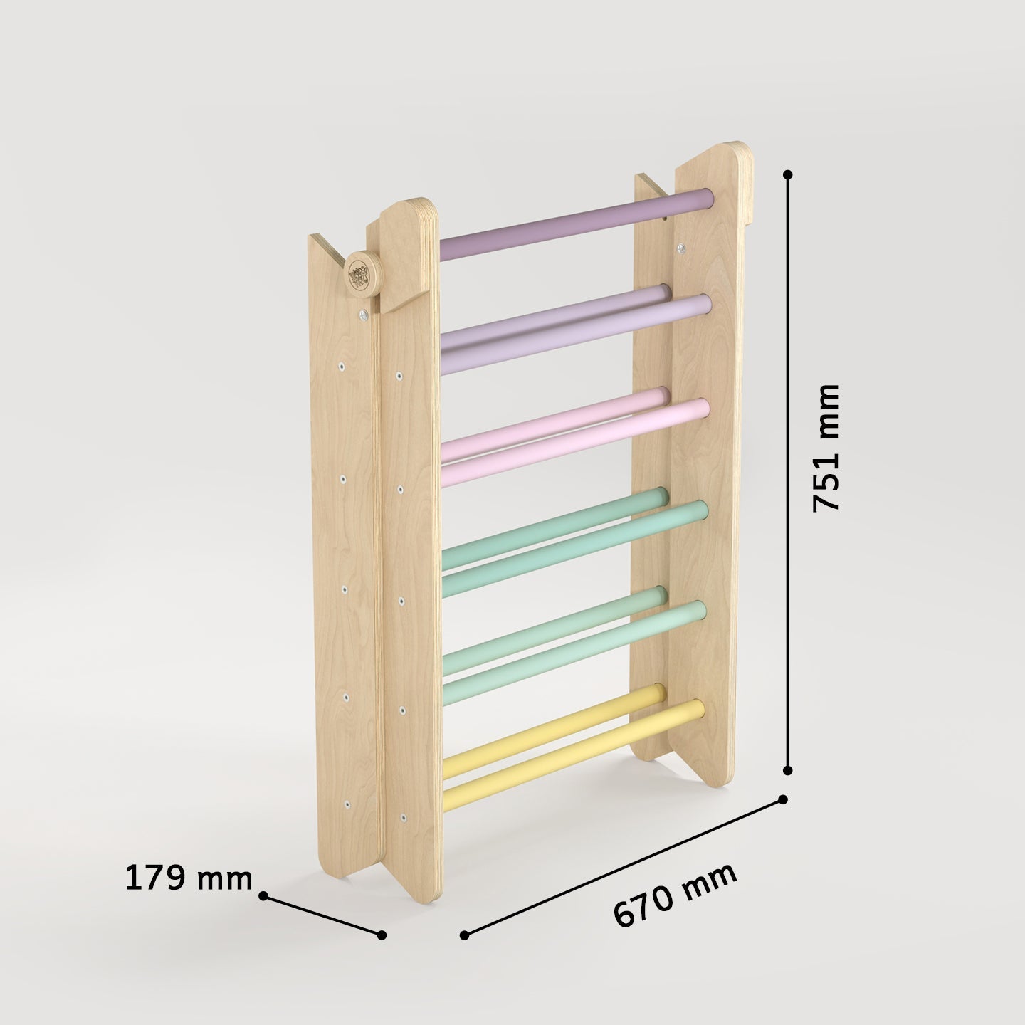 BusyKids Pikler klimdriehoek – regenboog – productbeeld 29