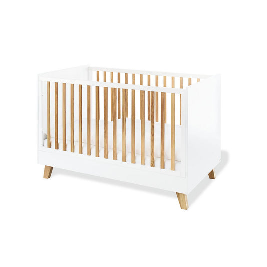 Startset 'Pan' breed, incl. wandplank 3 delen: ledikant, brede commode, wandplank -