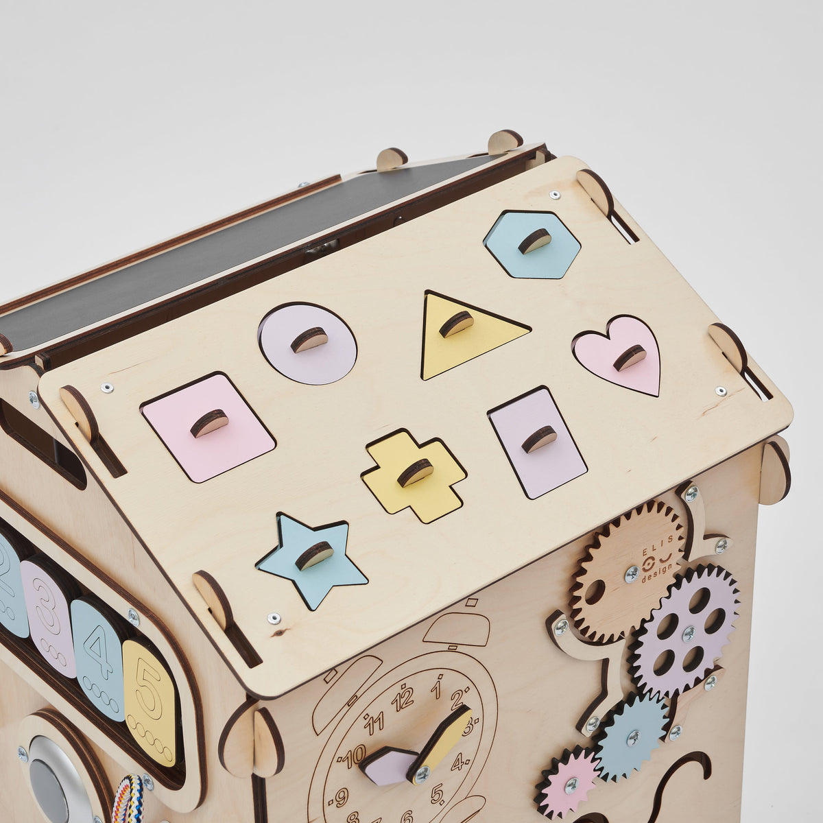 BusyKids Busy Board speelhuisje – naturel pastel, limited edition
