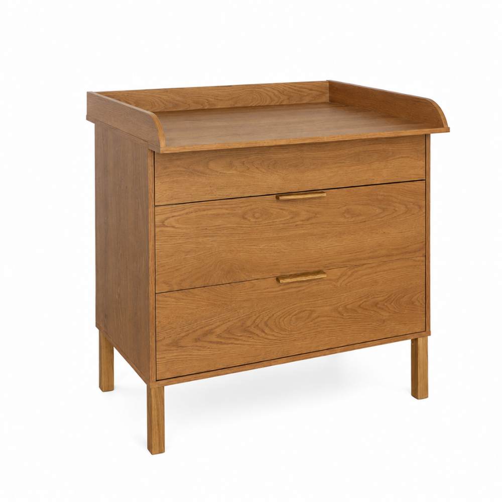 ATB ILA commode met verschoonblad – caramel eiken (onderdeel van 2-delige set)