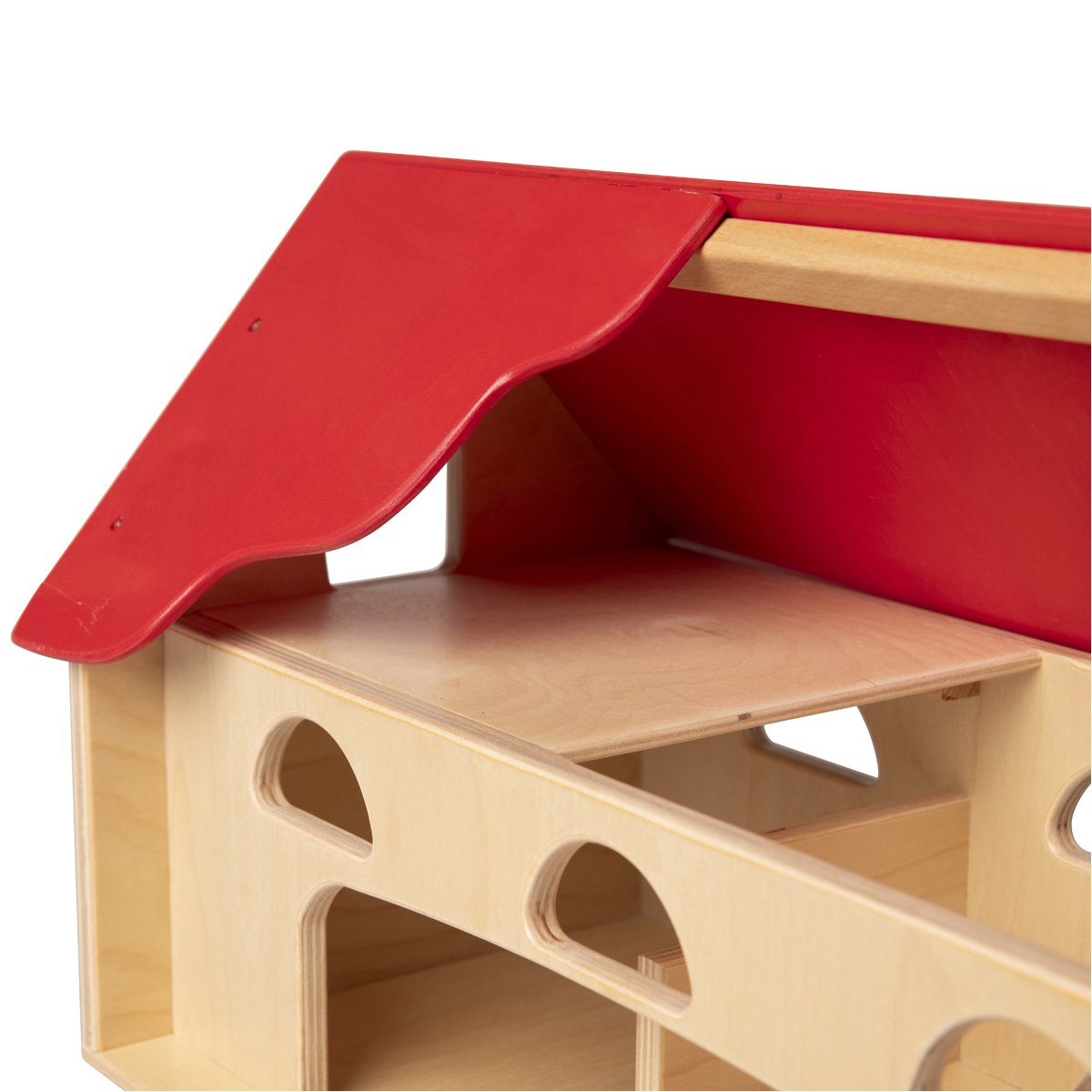 Van Dijk Toys houten speelgoed Boerderij - naturel rood (Kinderopvang kwaliteit)