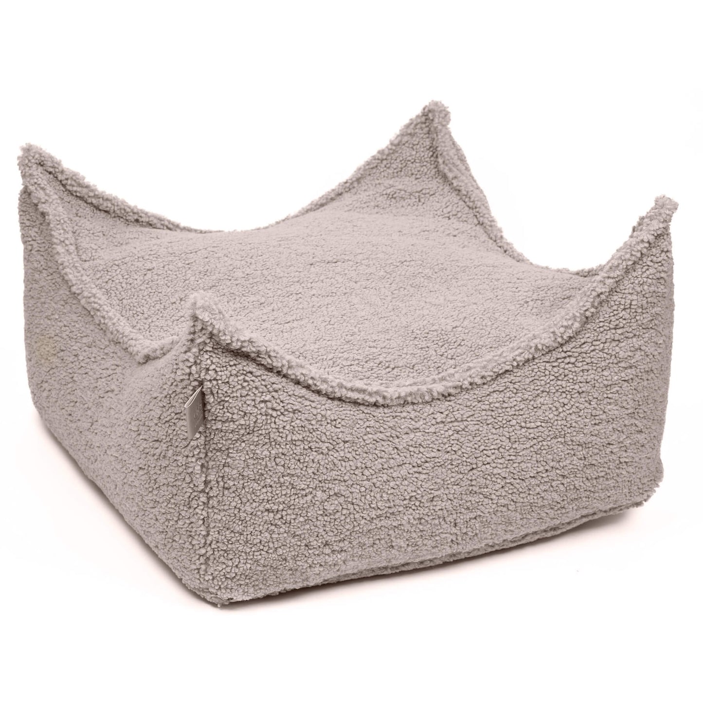 MeowBaby Bearly Vierkante Zitzak — Light grey