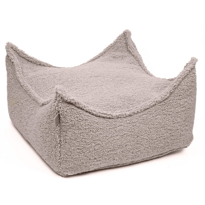 MeowBaby Bearly Vierkante Zitzak — Light grey